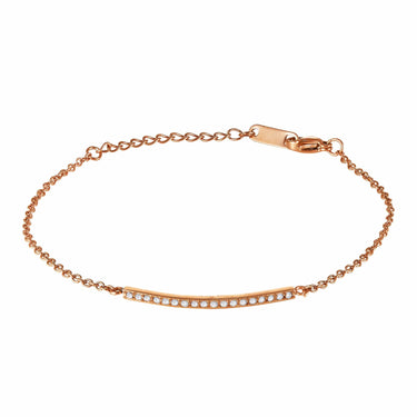 Bangle with Austrian Crystals - Rose Gold Bracelet For Women - Chain Bracelet Bracelet Brother & Sisters